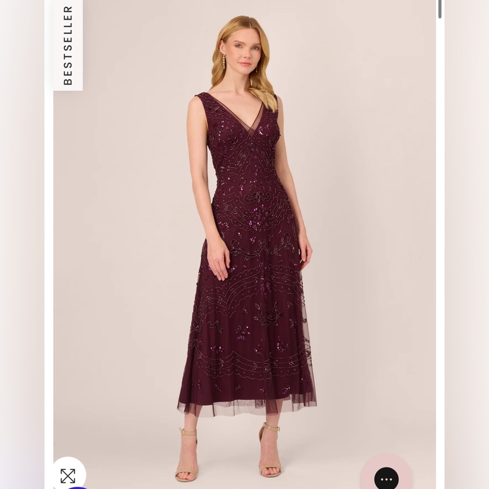 Adrianna Papell Midi Gown